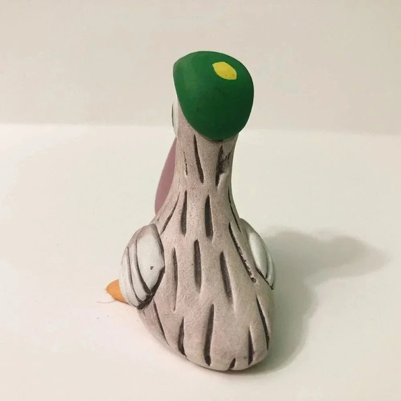 Vtg Artesania Rinconada Pottery Bird 3  Inch Tall Figurine - Picture 4 of 11